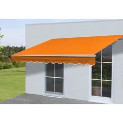 Toile De Rechange Pour Store HHG-471, Store à Bras Articulé Toile De Rechange 2,5x2m ~ Polyester Terre-cuite -Pergola Soldes 53477018 5