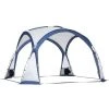 Outsunny Tente De Camping Dôme Familiale 6-8 Personnes - 4 Portes En Filet Zippées, Tissu Oxford Amovible, Crochet Lampe, Sac De Transport - Dim. 350L X 350l X 230H Cm - Blanc Bleu - Bleu -Pergola Soldes 53591989 1