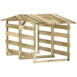 VidaXL Pergolas Avec Toits 2 Pcs 100x90x100 Cm Bois De Pin Imprégné - Brun -Pergola Soldes 53600797 2