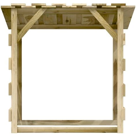 VidaXL Pergola Avec Toit 100x90x100 Cm Bois De Pin Imprégné - Brun 5 VidaXL Pergola Avec Toit 100x90x100 Cm Bois De Pin Imprégné - Brun – Image 3