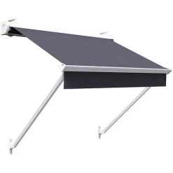 SUNNY INCH ® Store De Fenêtre à Projection Avec Coffre - 100 X 70 Cm - Gris Anthracite - Gris Anthracite 9 SUNNY INCH ® Store De Fenêtre à Projection Avec Coffre - 100 X 70 Cm - Gris Anthracite - Gris Anthracite -Pergola Soldes 53620899 3