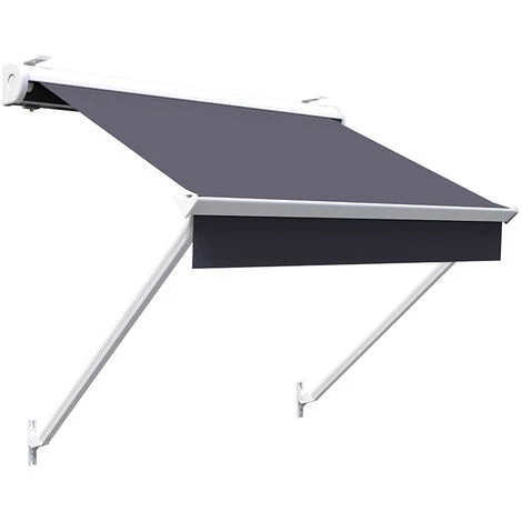 SUNNY INCH ® Store De Fenêtre à Projection Avec Coffre - 100 X 70 Cm - Gris Anthracite - Gris Anthracite 5 SUNNY INCH ® Store De Fenêtre à Projection Avec Coffre - 100 X 70 Cm - Gris Anthracite - Gris Anthracite – Image 3