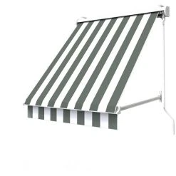 SUNNY INCH ® Store De Fenêtre à Projection Avec Coffre - 100 X 70 Cm - Blanc Gris - Blanc Gris