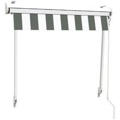 SUNNY INCH ® Store De Fenêtre à Projection Avec Coffre - 100 X 70 Cm - Blanc Gris - Blanc Gris -Pergola Soldes 53620907 5