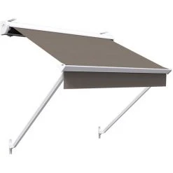 SUNNY INCH ® Store De Fenêtre à Projection Avec Coffre - 100 X 70 Cm - Taupe - Taupe -Pergola Soldes 53620926 3