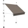 SUNNY INCH ® Store à Projection Autoportant Sans Perçage - 200 X 150 Cm - Terrasse Ou Balcon - Taupe - Taupe -Pergola Soldes 53620939 1