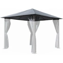 Quick-Star Toit De Remplacement Approprié Pour Les Pavillons Dans La Mesure De 3x3 Mètres Gris