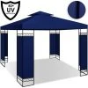 KESSER® - Pavillon 3 X 3 m Imperméable Protection UV 50+ Structure En Métal Tente De Réception Tente De Jardin De Luxe Pavillon De Jardin 9 m² Chapiteau, Bleu Marine -Pergola Soldes 53648457 1