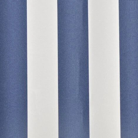 LITZEE Toile D'auvent Bleu Et Blanc 450x300 Cm # 4 LITZEE Toile D'auvent Bleu Et Blanc 450x300 Cm # – Image 2