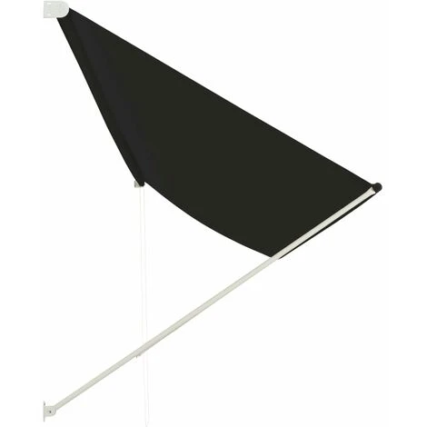 LITZEE Auvent Rétractable 400x150 Cm Anthracite # 4 LITZEE Auvent Rétractable 400x150 Cm Anthracite # – Image 2