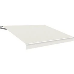 SMARTSUN Store Banne Manuelle Wasabi 2,5*2 Blanc + Sable