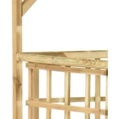 LANGRAY Pergola De Jardin Pour Poubelles Doubles Bois De Pin Imprégné Maison & Jardin -Pergola Soldes 53826595 4
