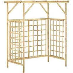 LANGRAY Pergola De Jardin Pour Poubelles Doubles Bois De Pin Imprégné Maison & Jardin -Pergola Soldes 53826595 5