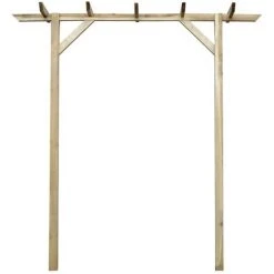 LANGRAY Pergola De Jardin 200 X 40 X 205 Cm Bois Maison & Jardin -Pergola Soldes 53826611 2