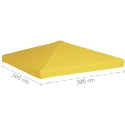 LANGRAY Toile De Toit De Belvédère 270 G/m² 3x3 M Jaune Maison & Jardin 10 LANGRAY Toile De Toit De Belvédère 270 G/m² 3x3 M Jaune Maison & Jardin -Pergola Soldes 53826805 4