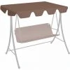 LANGRAY Toit De Rechange De Balançoire Marron 150/130x70/105cm 270 G/m² Maison & Jardin -Pergola Soldes 53826823 1