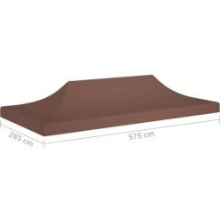 LANGRAY Toit De Tente De Réception 6x3 M Marron 270 G/m² Maison & Jardin 10 LANGRAY Toit De Tente De Réception 6x3 M Marron 270 G/m² Maison & Jardin -Pergola Soldes 53826840 4
