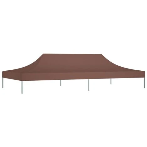 LANGRAY Toit De Tente De Réception 6x3 M Marron 270 G/m² Maison & Jardin 7 LANGRAY Toit De Tente De Réception 6x3 M Marron 270 G/m² Maison & Jardin – Image 5