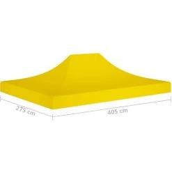 LANGRAY Toit De Tente De Réception 4x3 M Jaune 270 G/m² Maison & Jardin 10 LANGRAY Toit De Tente De Réception 4x3 M Jaune 270 G/m² Maison & Jardin -Pergola Soldes 53826851 4