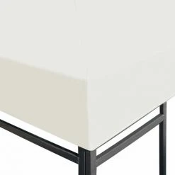 LANGRAY Toile Supérieure De Belvédère 310 G / M² 3 X 3 M Blanc Crème Maison & Jardin -Pergola Soldes 53826873 3
