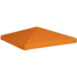 LANGRAY Toile Supérieure De Belvédère 310 G / M² 3 X 3 M Orange Maison & Jardin -Pergola Soldes 53826875 4