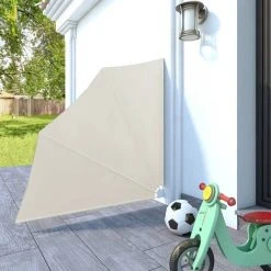 LANGRAY Auvent Latéral Pliable De Balcon Crème 140x140 Cm Maison & Jardin -Pergola Soldes 53828358 3