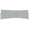 LANGRAY Auvent Latéral Rétractable 160x600 Cm Gris Maison & Jardin -Pergola Soldes 53828364 1