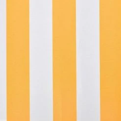 LANGRAY Toile D'auvent Orange Et Blanc 350x250 Cm Maison & Jardin -Pergola Soldes 53828693 3