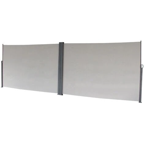 SVITA Double Store Latéral 600x180cm Pare-soleil Extensible Gris Clair Gris 3 SVITA Double Store Latéral 600x180cm Pare-soleil Extensible Gris Clair Gris