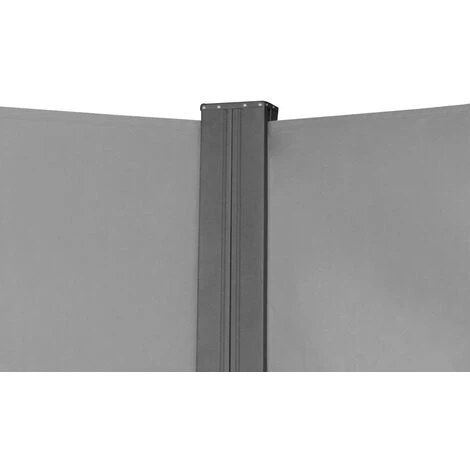 SVITA Double Store Latéral 600x180cm Pare-soleil Extensible Gris Clair Gris 6 SVITA Double Store Latéral 600x180cm Pare-soleil Extensible Gris Clair Gris – Image 4