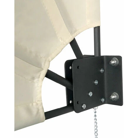 SVITA Éventail De Balcon Pliable Protection Visuelle Balcon 160x160cm Montage Mural Beige 6 SVITA Éventail De Balcon Pliable Protection Visuelle Balcon 160x160cm Montage Mural Beige – Image 4