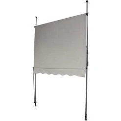 SVITA Store à Pince 200x120cm Store Balcon Protection Solaire Store Gris Clair Gris -Pergola Soldes 53853156 4
