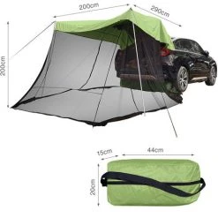 ASUPERMALL Auvent De Voiture, Auvent Lateral De Coffre De Vehicule, Approprie Pour Le Camping Exterieur, La Randonnee Et La Peche, Beige -Pergola Soldes 53855489 3