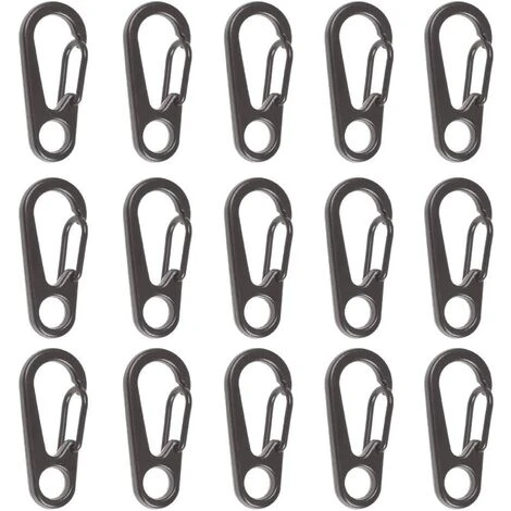 15pcs Crochet Mousqueton Pour Escalade Excursion, Mousquetons Aluminium Solide Multifonction D-Anneau Pour Camping Voyager Randonnée Porte-clés En Plein Air,Starlight 3 15pcs Crochet Mousqueton Pour Escalade Excursion, Mousquetons Aluminium Solide Multifonction D-Anneau Pour Camping Voyager Randonnée Porte-clés En Plein Air,Starlight
