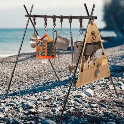 LIFCAUSAL Tente Extérieure Camping En Aluminium Portable Trépied étagère Pliante Touriste étendoir Camping Cintre 11 LIFCAUSAL Tente Extérieure Camping En Aluminium Portable Trépied étagère Pliante Touriste étendoir Camping Cintre -Pergola Soldes 54006039 5