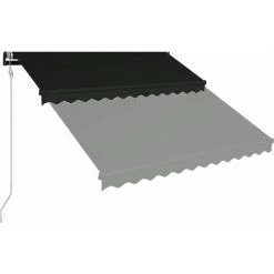Hommoo Auvent Retractable Automatique 350x250 Cm Anthracite -Pergola Soldes 54056901 3
