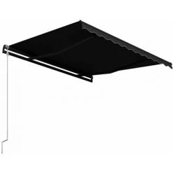 Hommoo Auvent Retractable Automatique 350x250 Cm Anthracite -Pergola Soldes 54056901 5
