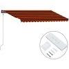 Hommoo Auvent Retractable Automatique 400x300 Cm Orange Et Marron 1 Hommoo Auvent Retractable Automatique 400x300 Cm Orange Et Marron -Pergola Soldes 54059145 1