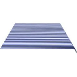 Hommoo Tissu De Remplacement Pour Auvent Bleu Et Blanc 6x3,5 M 10 Hommoo Tissu De Remplacement Pour Auvent Bleu Et Blanc 6x3,5 M -Pergola Soldes 54059755 4