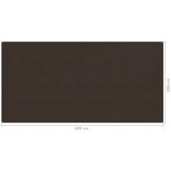 Hommoo Tapis De Tente 300x600 Cm Marron 9 Hommoo Tapis De Tente 300x600 Cm Marron -Pergola Soldes 54060530 4