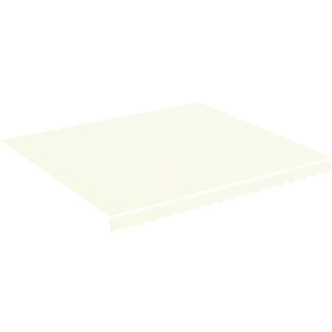 Hommoo Tissu De Remplacement Pour Auvent Creme 4x3,5 M 4 Hommoo Tissu De Remplacement Pour Auvent Creme 4x3,5 M – Image 2