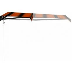 Hommoo Auvent Retractable Automatique 350x250 Cm Orange Et Marron 9 Hommoo Auvent Retractable Automatique 350x250 Cm Orange Et Marron -Pergola Soldes 54061523 3