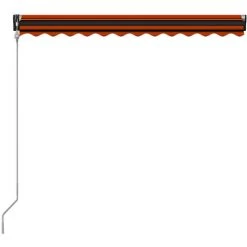 Hommoo Auvent Retractable Automatique 350x250 Cm Orange Et Marron 11 Hommoo Auvent Retractable Automatique 350x250 Cm Orange Et Marron -Pergola Soldes 54061523 5
