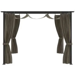 Hommoo Belvedere 4x3 M Taupe -Pergola Soldes 54062155 3