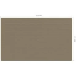 Hommoo Tapis De Tente 300x500 Cm Taupe 9 Hommoo Tapis De Tente 300x500 Cm Taupe -Pergola Soldes 54062467 4
