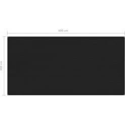 Hommoo Tapis De Tente 300x600 Cm Noir -Pergola Soldes 54062469 4