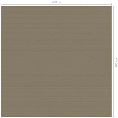 Hommoo Tapis De Tente 400x400 Cm Taupe 6 Hommoo Tapis De Tente 400x400 Cm Taupe – Image 4