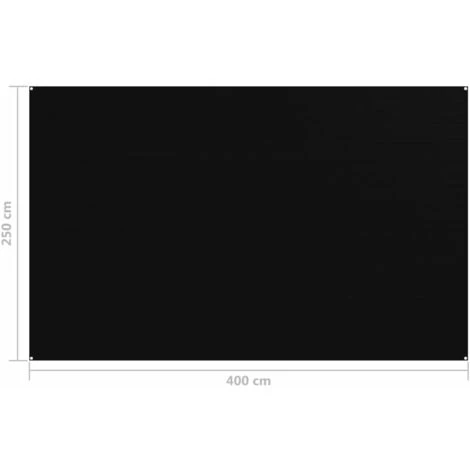 Hommoo Tapis De Tente 250x400 Cm Noir 6 Hommoo Tapis De Tente 250x400 Cm Noir – Image 4