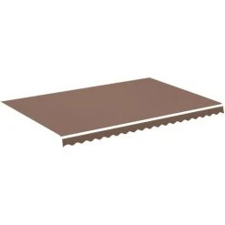 Hommoo Tissu De Remplacement Pour Auvent Marron 4,5x3 M -Pergola Soldes 54062710 2