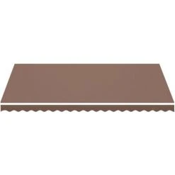 Hommoo Tissu De Remplacement Pour Auvent Marron 4,5x3 M -Pergola Soldes 54062710 3